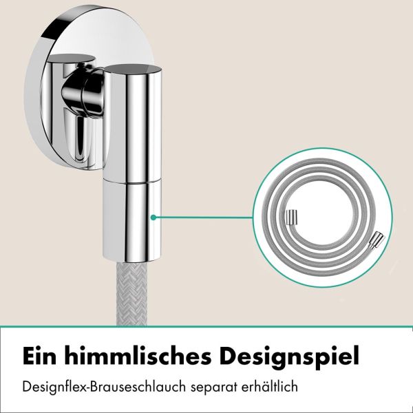 hansgrohe FixFit Fine S Wandanschluss mit Rückflussverhinderer, chrom