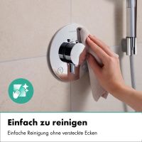Vorschau: hansgrohe Ecostat Comfort S Thermostat, 2 Funktionen mit Sicherungskombination, chrom