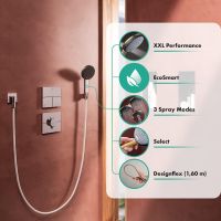 Vorschau: hansgrohe Raindance Alive Select S Brauseset mit Textilbrauseschlauch 160cm, brushed bronze