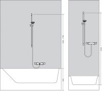 Vorschau: Hansgrohe Crometta Vario Brauseset 0,65m, weiß/chrom