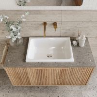 Kaldewei Cayono S MOD.3189 Aufsatz-Waschtisch 58x41,5cm weiß 913606000001