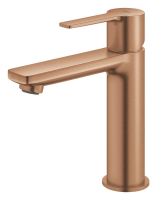Vorschau: Grohe Lineare Waschtischbatterie S-Size, Push-open Ablaufgarnitur, warm sunset gebürstet