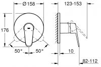 Vorschau: Grohe Eurodisc Cosmopolitan Einhand-Brausebatterie, chrom