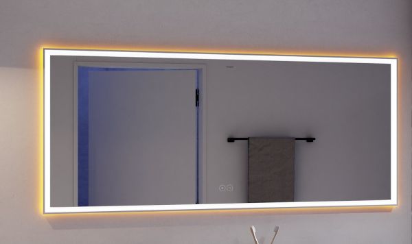 Hansgrohe Xarita E Spiegel mit LED-Beleuchtung 160x70cm kapazitiver Berührungssensor, weiß matt, 54983700