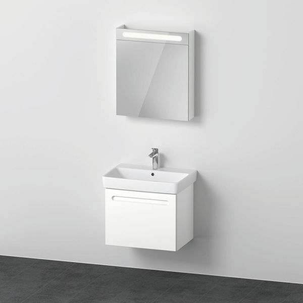 Duravit No.1 Badmöbel-Set 65cm mit Waschtisch und Spiegelschrank N10157L18180000