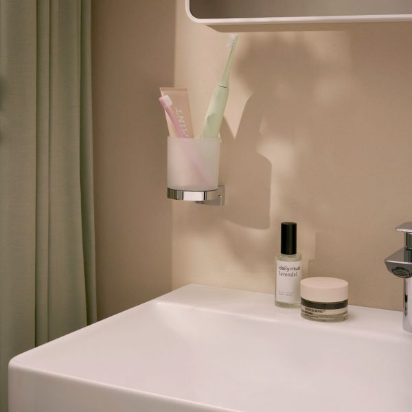 hansgrohe AddStoris S Zahnputzbecher, weiß matt