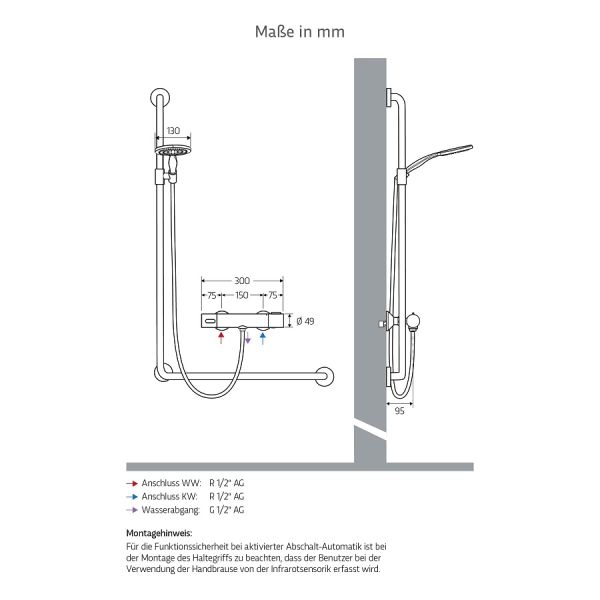 WimTec Handbrause, chrom