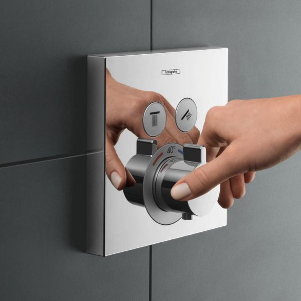Hansgrohe ShowerSelect Thermostat Unterputz für 2 Verbraucher, chrom