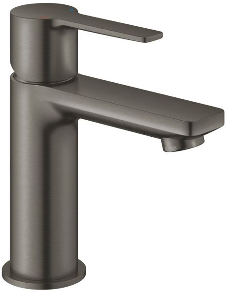 Grohe Lineare Badarmatur XS-Size mit Push-open-Ablaufgarnitur, hard graphite gebürstet