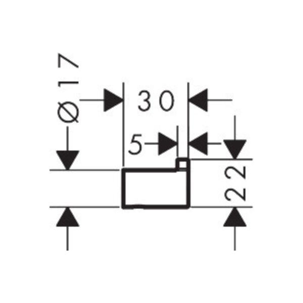 hansgrohe AddStoris S Handtuchhaken, chrom