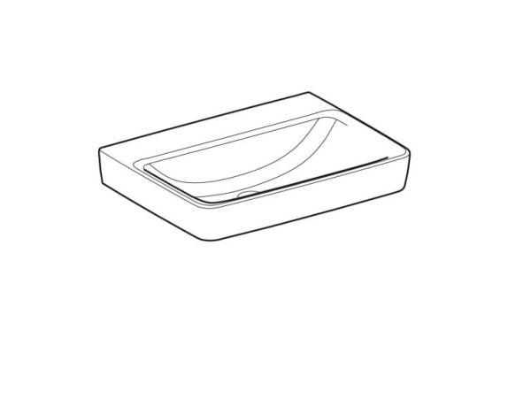 Geberit Renova Plan Waschtisch ohne Hahnloch, ohne Überlauf, 65x48cm, weiß 501643001_1