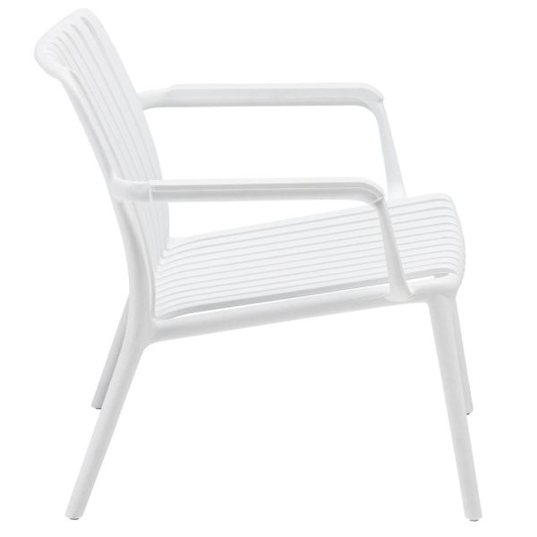 KETTLER LAGO Lounge Sessel mit Armlehne, weiß 0302908-5000