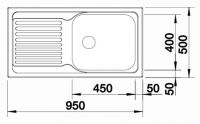 Vorschau: Blanco Tipo XL 6 S Edelstahlspüle mit Ablauffernbedienung, edelstahl naturfinish