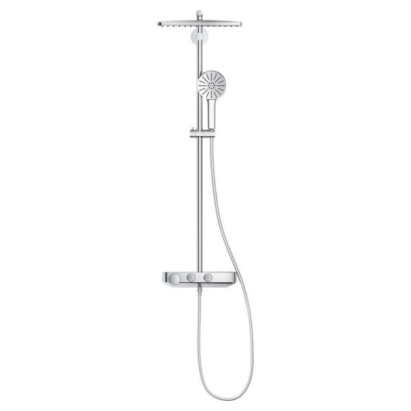 Grohe Vitalio Joy+ SmartControl System 350x230 Mono Duschsystem mit Thermostat, chrom