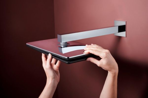 hansgrohe Raindance Alive Q Duschkopf 210/340 2 Strahlarten mit Brausearm, chrom