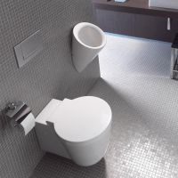 Vorschau: Duravit Starck 1 Wand-WC 57,5x41cm, rund, weiß 0210090064 3