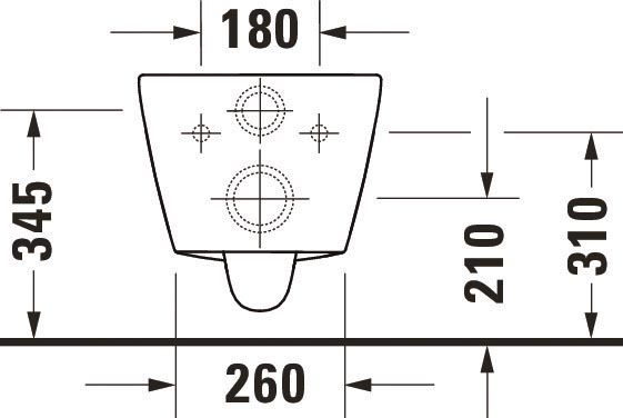 Duravit D-Neo Compact Wand-WC 48x37cm, rimless, Durafix, weiß