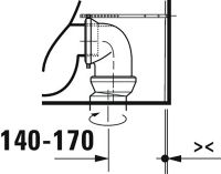 Vorschau: Duravit Qatego Stand-WC Kombination für aufgesetzten Spülkasten, 6 l, Tiefspüler, spülrandlos, weiß