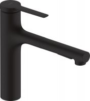 Vorschau: Hansgrohe Zesis M33 Küchenarmatur ausziehbar 2jet schwarz matt 74801670