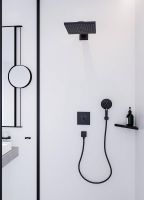 Vorschau: Hansgrohe ShowerSelect Thermostat Unterputz für 2 Verbraucher matt schwarz 15763670
