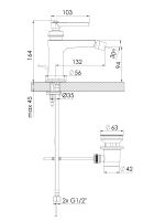 Vorschau: Steinberg Serie 350 Bidet-Einhebelmischer mit Ablaufgarnitur