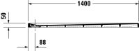 Vorschau: Duravit Stonetto Duschwanne rechteckig 80x140cm, Mineralguss
