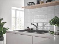 Vorschau: Grohe Start Küchen-Wasserhahn Niederdruck mit Dual Spülbrause, chrom