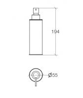 Vorschau: lineabeta SAON Seifenspender 220ml, chrom