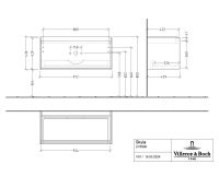 Vorschau: Villeroy&Boch Skyla Waschtischunterschrank C78900 100cm, 1 Auszug C78900