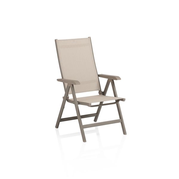KETTLER BASIC PLUS Multipositionssessel taupe/Stucco beige 0301201-4000