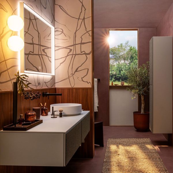 hansgrohe Xuniva Evo S Aufsatzwaschtisch rund Ø40cm mit Ablaufventil