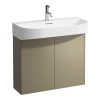 Laufen Sonar Waschtischunterbau 77,5cm, 2 Türen mit Push&Pull Funktion, titan H4054850340421