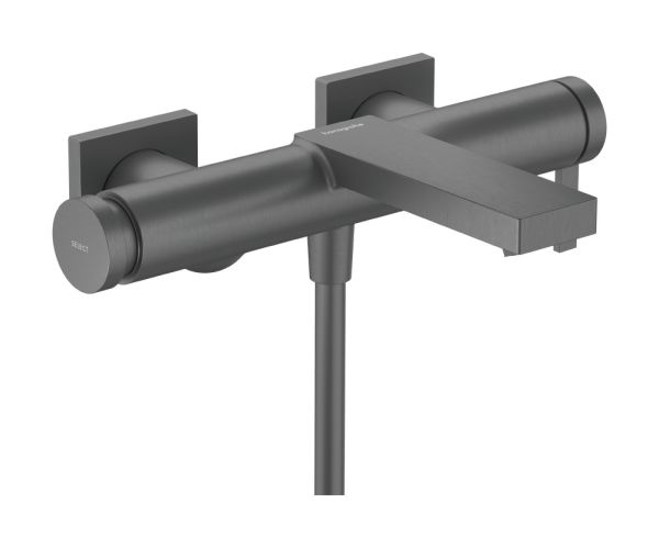 hansgrohe Tecturis E Einhebel-Wannenarmatur Aufputz, brushed black chrome