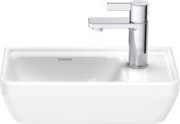 Vorschau: Duravit D-Neo Handwaschbecken rechteckig 40x22cm, mit Hahnloch rechts, mit WonderGliss, weiß 07394000411