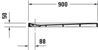 Vorschau: Duravit Stonetto Duschwanne rechteckig 80x90cm, Mineralguss