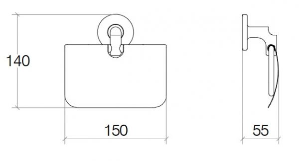 Lineabeta SBECÀ Toilettenpapierhalter mit Deckel