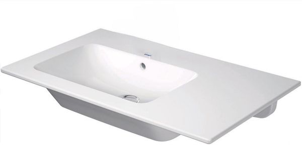 Duravit ME by Starck Waschtisch 83x49cm, mit Überlauf, ohne Hahnloch, Becken links, weiß 2345830060