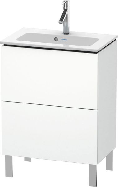 Duravit L-Cube Waschtischunterschrank bodenstehend 62x39cm mit 2 Schubladen für ME by Starck 234263 weiß matt LC667301818
