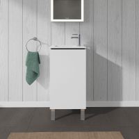 Vorschau: Duravit L-Cube Waschtischunterschrank 42x29cm mit 1 Tür für ME by Starck 072343 weiß matt LC6273L1818