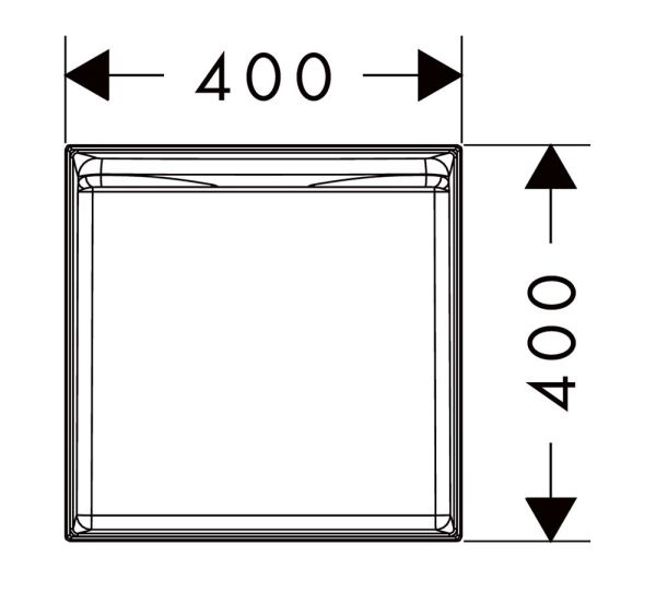 hansgrohe Xuniva Evo E Aufsatzwaschtisch 40x40cm mit Ablaufventil, SmartClean & HygieneEffect, weiß