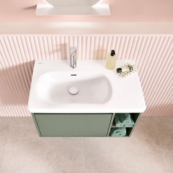 Villeroy&Boch Skyla Waschtisch 80x46cm, Ablagefläche rechts