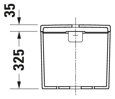 Duravit D-Neo Aufsatz-Spülkasten 3/6L mit Dual Flush, Anschluss unten links, WonderGliss, weiß