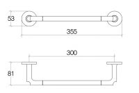 Vorschau: Lineabeta SBECÀ Handtuchhalter 35cm 61108.29