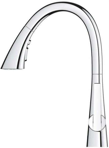 Grohe Zedra Einhand-Küchenarmatur mit herausziehbare Spülbrause mit 3 Strahlarten 32294002 3