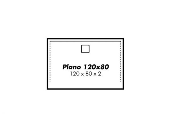 Polypex PLANO 120x80 Duschwanne 120x80x2cm