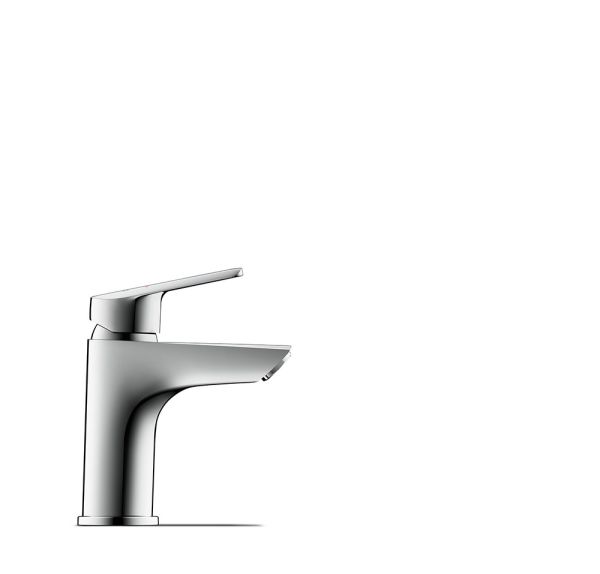 Duravit No.1 Einhebel-Waschtischmischer S Minus-Flow ohne Zugstangen-Ablaufgarnitur, chrom