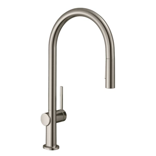 hansgrohe Talis M54 Küchenarmatur 210, Eco, Ausziehbrause, 2jet, edelstahl finish 72842800