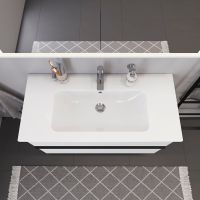 Vorschau: Duravit ME by Starck Waschtisch rechteckig 103x49cm, mit Hahnloch, mit Überlauf, weiß 2336100000