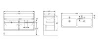 Vorschau: Geberit Renova Plan Set Möbelwaschtisch mit 2 Schubladen, mit Waschtischunterschrank, 130cm1
