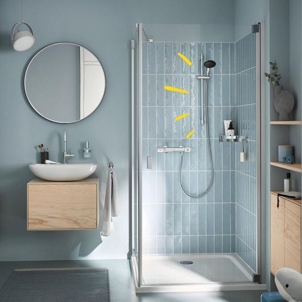 Grohe QuickFix Precision Feel Duscharmatur mit Brausestange 60cm & Handbrause, chrom